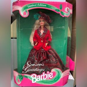 Seasons greetings barbie limited edition
